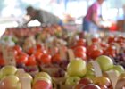 ProduceStand Inman 2c copy  Vernon Poteat, back left, and Carol Pridmore, back right, arrange baskets of fruit and vegetables at Poteats Produce Stand along Hwy. 176 in Spartanburg, Sunday afternoon, 6-24-07.